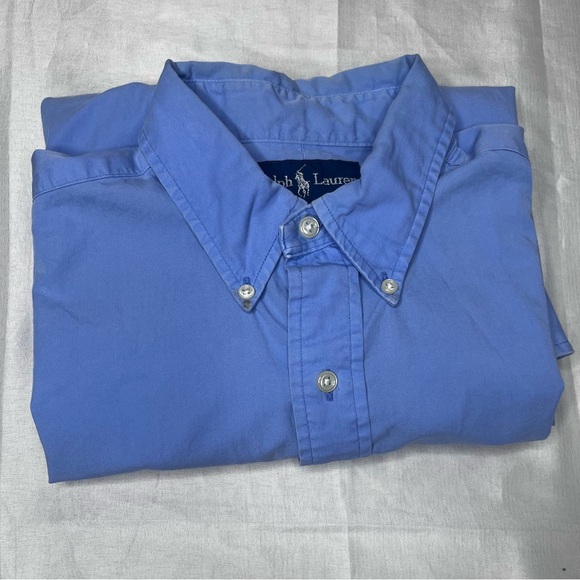 Ralph Lauren Light Blue Casual Button-Down Shirt - Picture 1 of 13